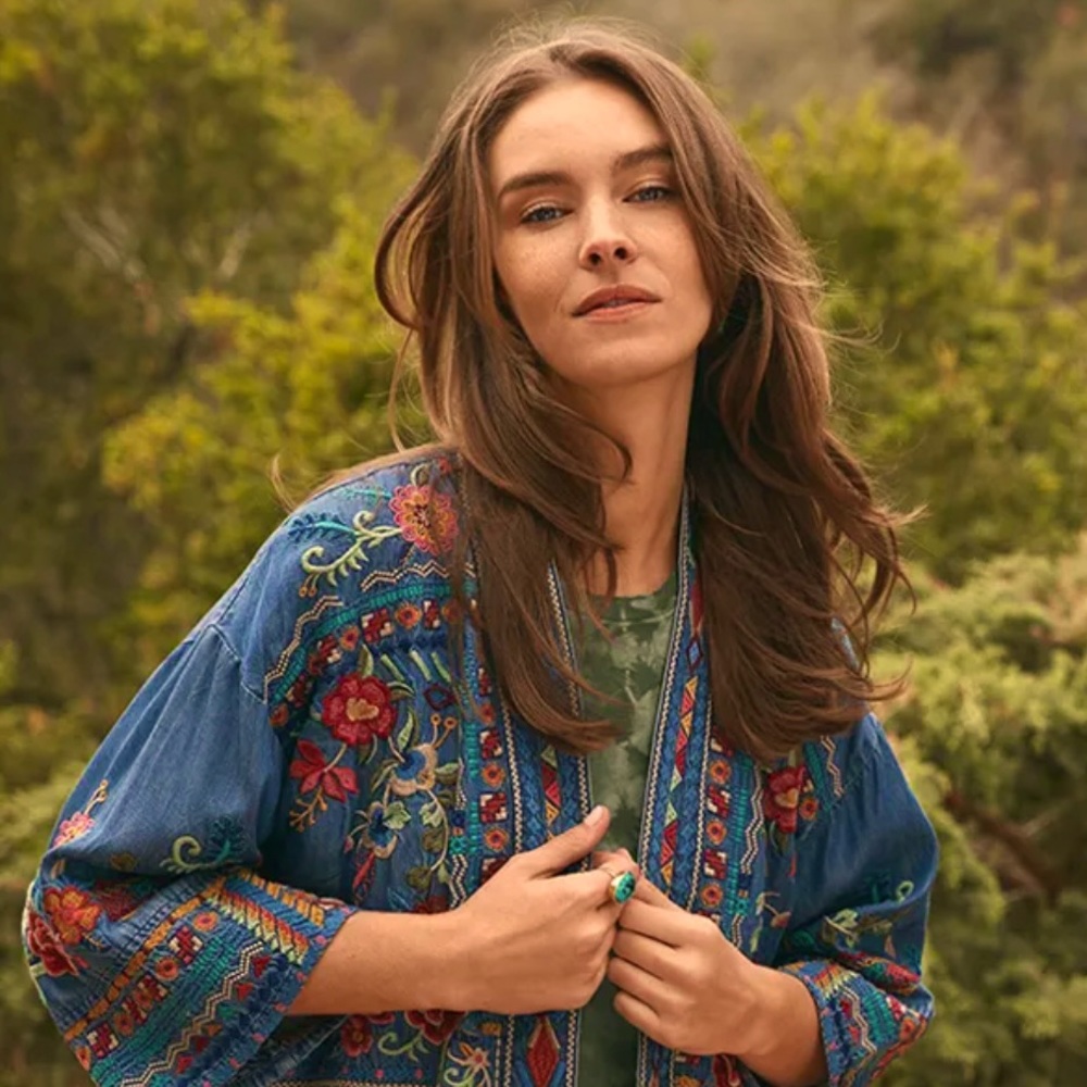 Johnny Was Eilona Cropped Kimono